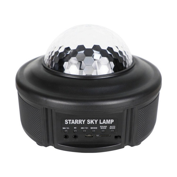 10W Micro USB Bluetooth Music Starry Sky + Ocean LED Projector Light Sound Control Laser Light Stage Light, Support TF Card