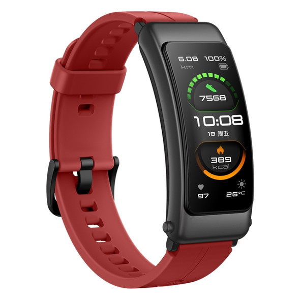 Original Huawei Honor Band B6 1.53 inch AMOLED Screen IP57 Waterproof Smart Bluetooth Earphone Wristband Bracelet, Sport Version, Support Heart Rate Monitor / Information Reminder / Sleep Monitor(Red)
