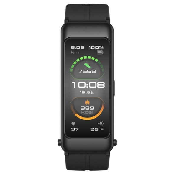 Original Huawei Honor Band B6 1.53 inch AMOLED Screen IP57 Waterproof Smart Bluetooth Earphone Wristband Bracelet, Sport Version, Support Heart Rate Monitor / Information Reminder / Sleep Monitor(Black)
