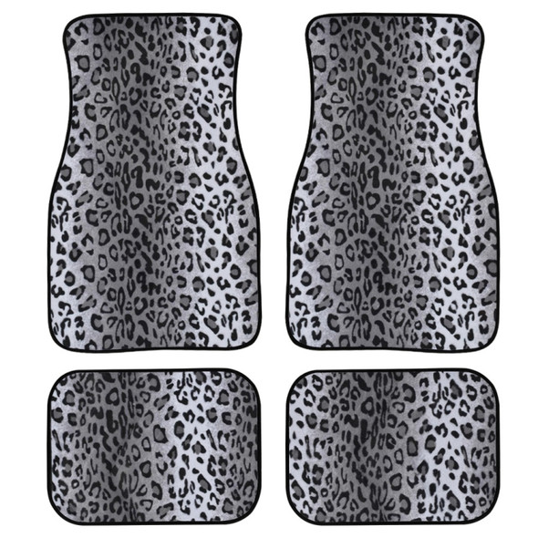 4 in 1 Leopard Print Universal Printing Auto Car Floor Mats Set, Style:HN1406GP