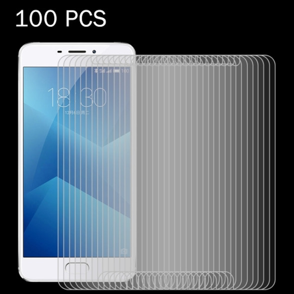 100 PCS for Meizu M5 Note 0.26mm 9H Surface Hardness 2.5D Explosion-proof Tempered Glass Screen Film