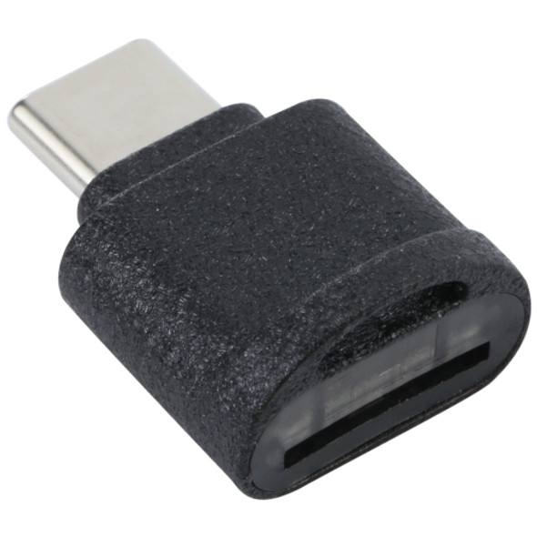 USB-C / Type-C to TF Card Adapter Mini TF Card Reader(Black)