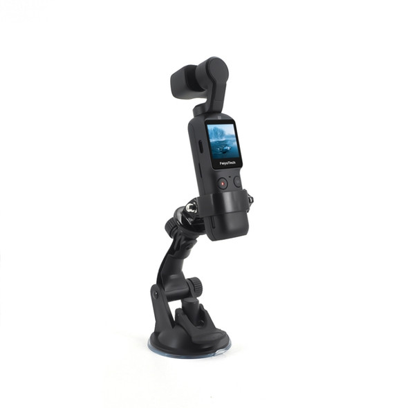 For DJI OSMO Feiyu Pocket STARTRC  Pocket Camera Body Expansion Accessories Glass Car Suction Cup Holder(Black)