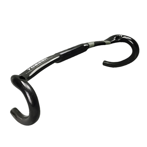 TOSEEK 3T Carbon Fiber Inside Line Bending Handle Road Bike Handlebar, Size: 400mm (Grey)