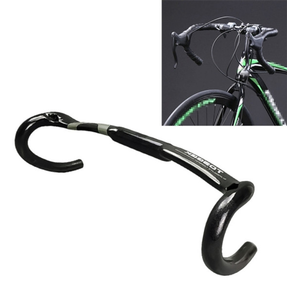 TOSEEK 3T Carbon Fiber Inside Line Bending Handle Road Bike Handlebar, Size: 400mm (Grey)