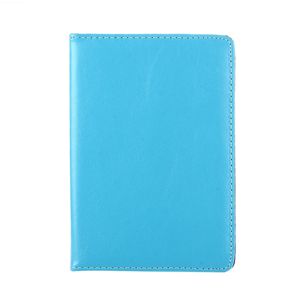 8 inch Tablets Leather Case Crazy Horse Texture 360 Degrees Rotation Protective Case Shell with Holder for Galaxy Tab S2 8.0 T715 / T710, Cube U16GT, ONDA Vi30W, Teclast P86(Baby Blue)