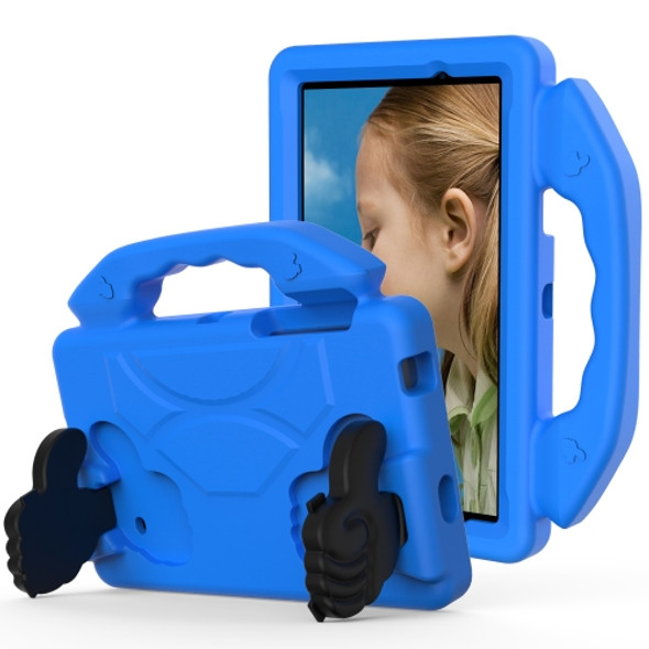 For Galaxy Tab A 7.0 T280/T285 EVA Material Children Flat Anti Falling Cover Protective Shell With Thumb Bracket(Blue)