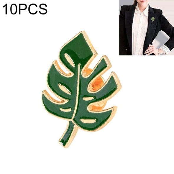 10 PCS Forest Series Oil-Dripping Brooch(Leaves)