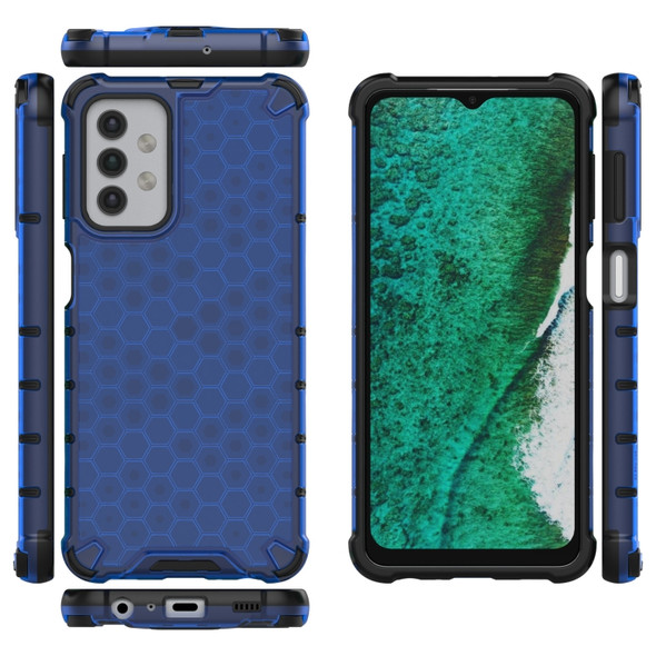 For Samsung Galaxy A32 5G Shockproof Honeycomb PC + TPU Case(Blue)