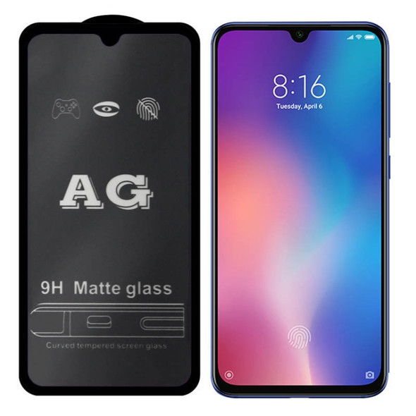 AG Matte Frosted Full Cover Tempered Glass For Xiaomi Redmi Note 7