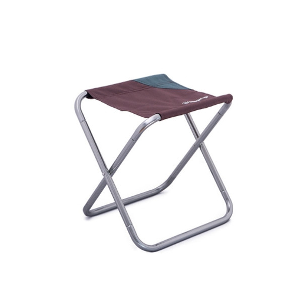 ShineTrip Outdoor Large Folding Stool Outdoor Camping Fishing Portable Folding Stool(Brown)