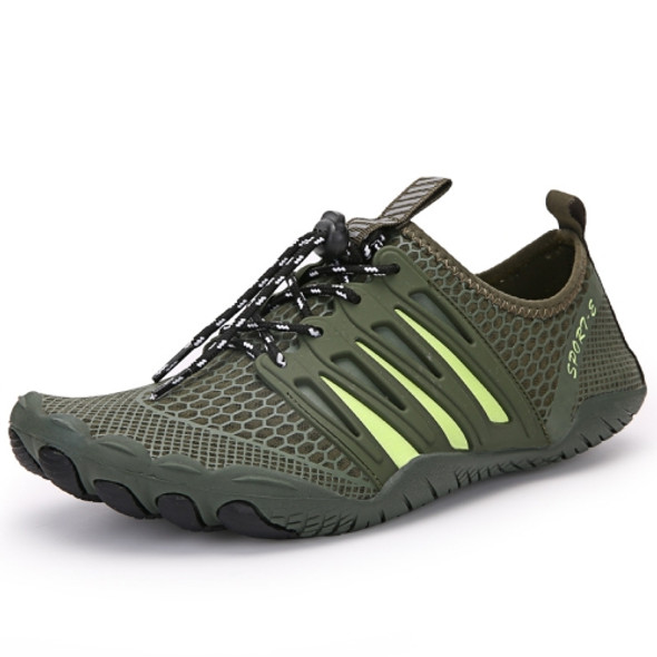 Outdoor Sports Hiking Shoes Antiskid Fishing Wading Shoes Lovers Beach Shoes, Size: 47(Army Green)