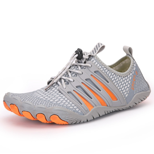 Outdoor Sports Hiking Shoes Antiskid Fishing Wading Shoes Lovers Beach Shoes, Size: 46(Gray)