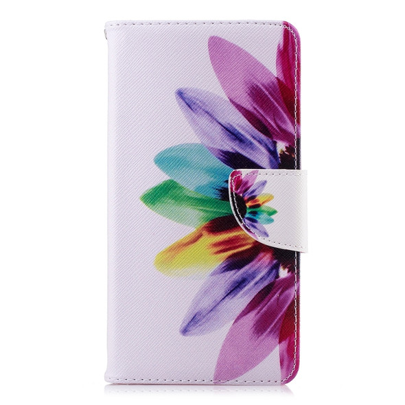 Colored Drawing Pattern Horizontal Flip Leather Case for Nokia2.1, with Holder & Card Slots & Wallet(Sunflower)