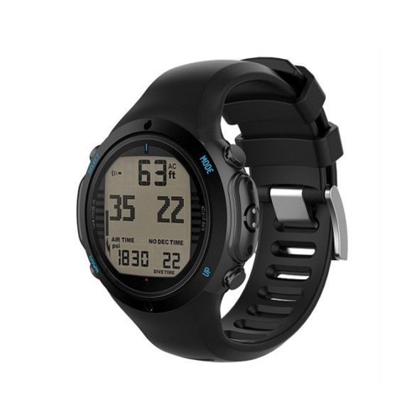Smart Watch Silicone Wrist Strap Watchband for Suunto D6i (Black)
