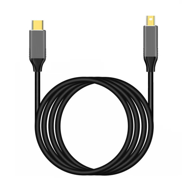 1.8m Mini DisplayPort Male to USB-C / Type-C Male Adapter Cable