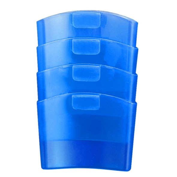 TX008 3 Sets Afternoon Tea Coffee Biscuit Holder Snack Plastic Tea Bag Cup Holder(Blue)