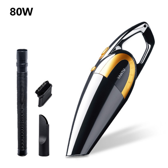 YANTU E03 Car Vacuum Cleaner Mini Handheld Portable Vacuum Car Vacuum Cleaner Wired 80W Black Gold