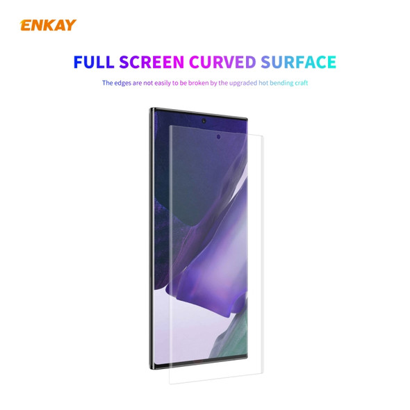 For Samsung Galaxy Note 20 Ultra 2 PCS ENKAY Hat-Prince 3D Full Screen PET Curved Hot Bending HD Screen Protector Soft Film(Transparent)