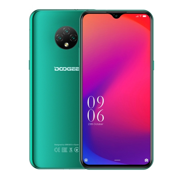 [HK Warehouse] DOOGEE X95 Pro, 4GB+32GB, Triple Back Cameras, 4350mAh Battery, Face ID Identification, 6.52 inch Water-drop Screen Android 10 MTK6761V/WE Helio A20 Quad Core up to 1.8GHz, Network: 4G, OTG, Dual SIM(Green)