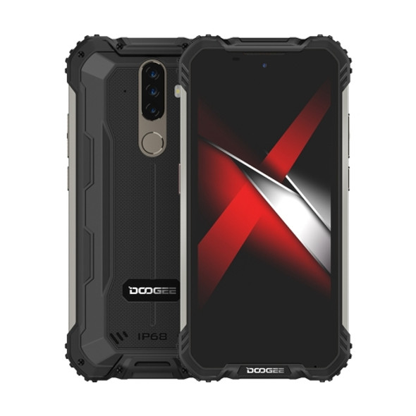 [HK Warehouse] DOOGEE S58 Pro Triple Proofing Phone, 6GB+64GB, IP68 Waterproof Dustproof Shockproof, 5180mAh Battery, Triple Back Cameras, Fingerprint Identification, 5.7 inch Android 10.0 MTK6762 Helio P22 Octa Core up to 2.0GHz, Network: 4G(Black)