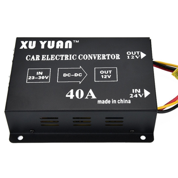 XUYUAN 480W Step-Down Converter 24V to 12V 40A Automotive DC Power Buck Converter