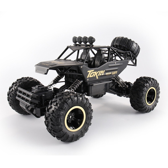 HD6026 1:12 Large Alloy Climbing Car Mountain Bigfoot Cross-country Four-wheel Drive Remote Control Car Toy, Size: 37cm(Black)