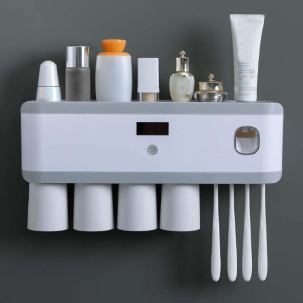 Ultraviolet Sterilization Smart Toothbrush Holder Sterilizer, Colour: Four-port