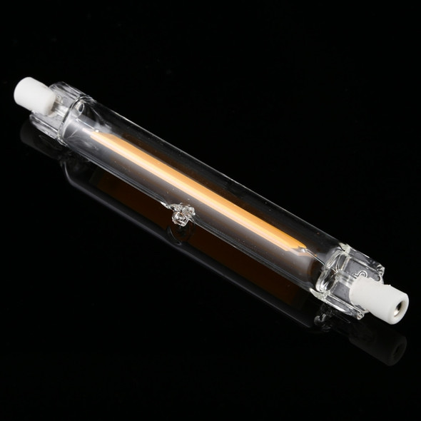 R7S 110V 13W 118mm COB LED Bulb Glass Tube Replacement Halogen Lamp Spot Light(3000K Warm Light)