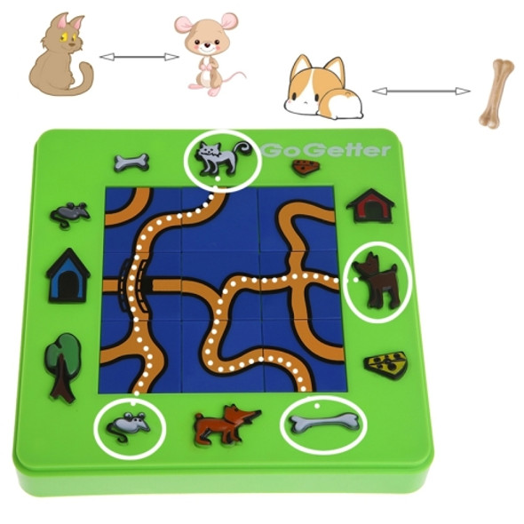 Go Getter Cat and Mouse Toy Board Cartoon Puzzle Maze Intelligence Game Gift