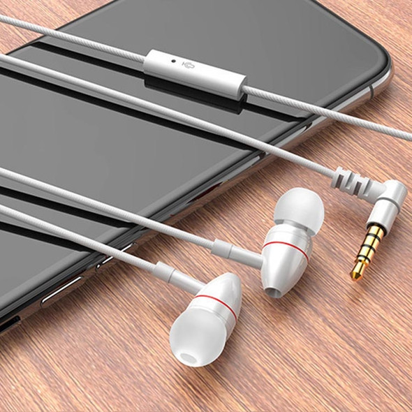 In-Ear Universal Wire Control Mobile Phone Earphone(3.5mm White)
