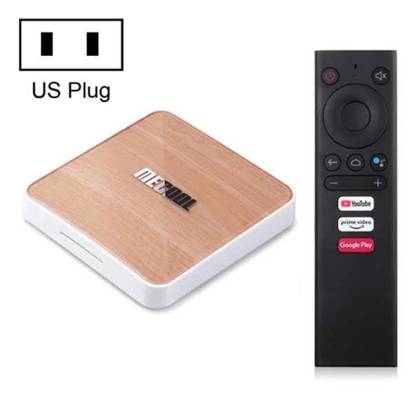 MECOOL KM6 4K Smart TV BOX Android 10.0 Media Player wtih Remote Control, Amlogic S905X4 Quad Core ARM Cortex A55, RAM: 4GB, ROM: 64GB, Support WiFi, Bluetooth, Ethernet, US Plug