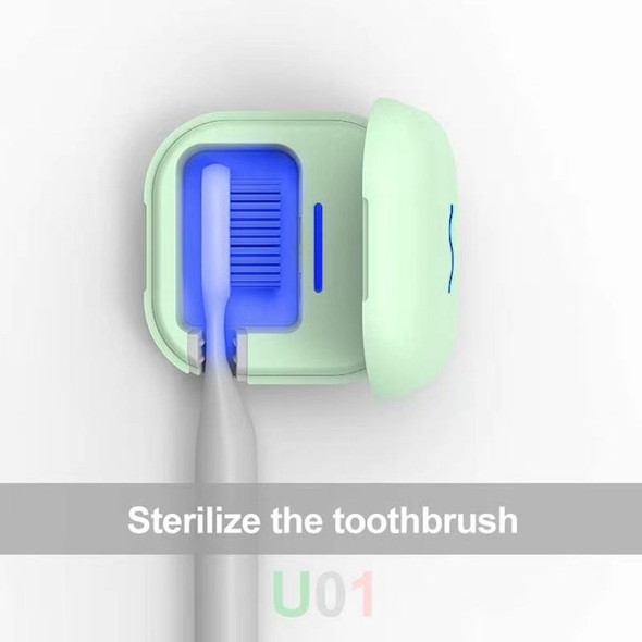 AD U01 Portable Ultraviolet Sterilization Mini Toothbrush Disinfection Box(Green)