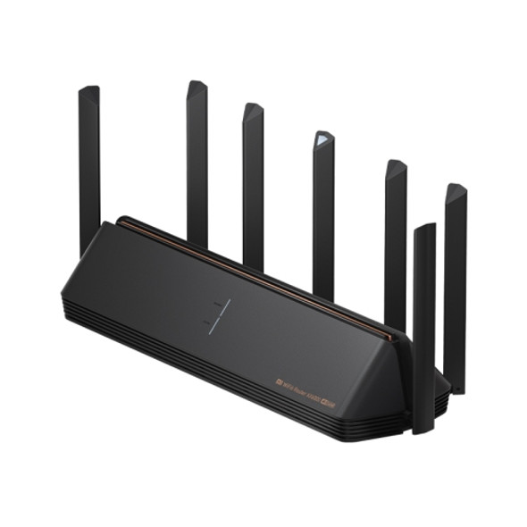 Original Xiaomi AX6000 WiFi Router 6000Mbs 6-channel Independent Signal Amplifier Wireless Router Repeater with 7 Antennas, US Plug(Black)