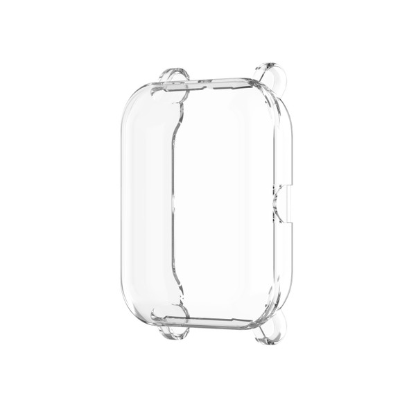 For Amazfit Pop Full Coverage TPU Protective Case Cover(Transparent)