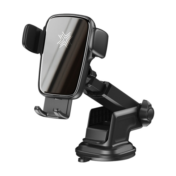 ROCK SPACE RAM0010 15W Smart Sensor Wireless Charger Car Holder, Suitable for Phones 4-7 inch