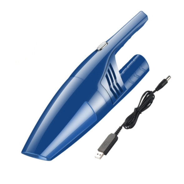 Tenth Generation Car Vacuum Cleaner 120W Wet and Dry Dual-use Strong Suction, Style: USB Wireless (Blue)