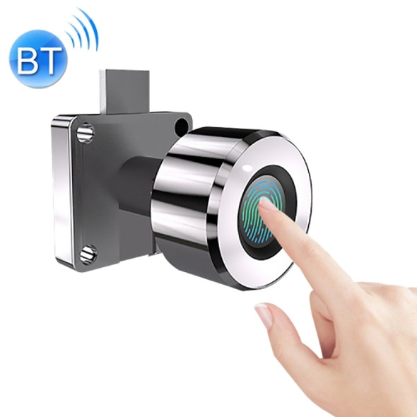 T21FB Micro USB Charging Zinc Alloy Smart Fingerprint + Bluetooth Single Open Drawer Lock File Cabinet Lock