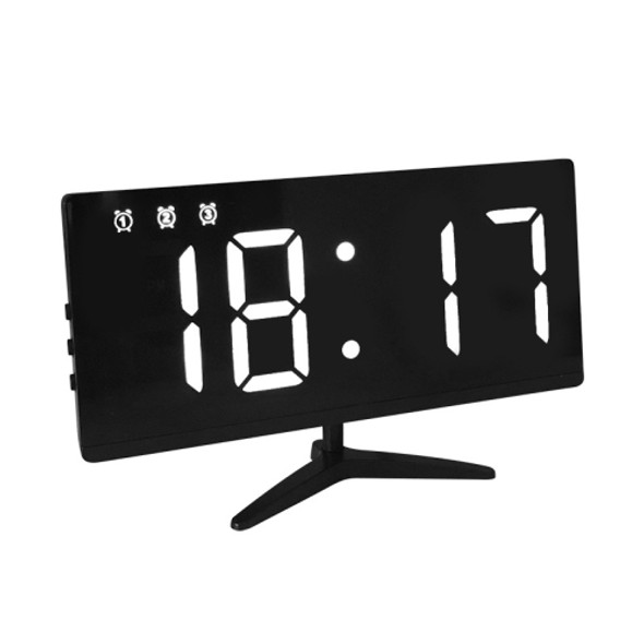 6615A LED Electronic Clock Smart Digital Table Clock(White)