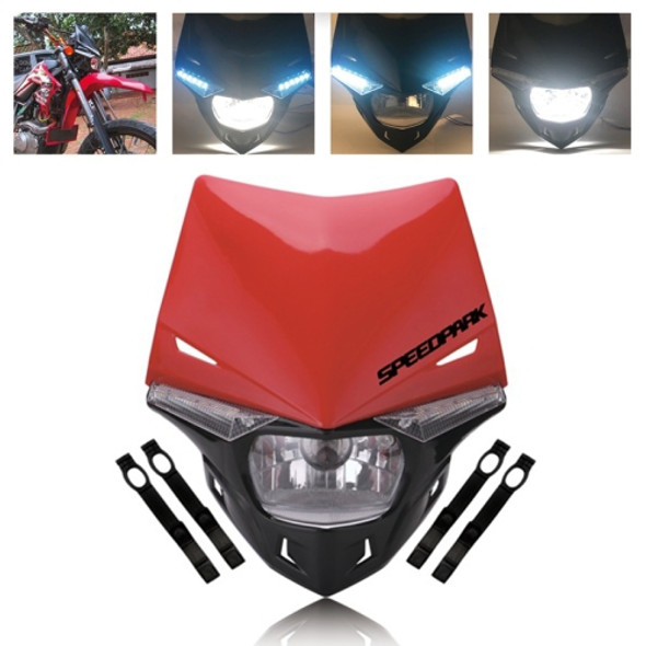 Speedpark Cross-country Motorcycle LED Headlight Headlamp Assembly for KTM(Red)