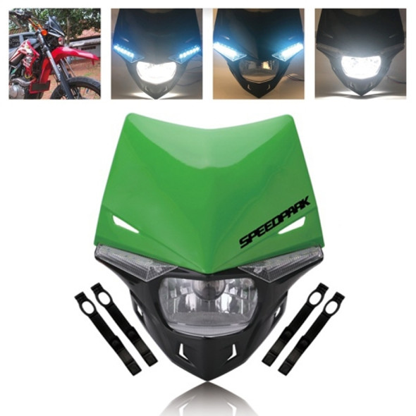 Speedpark Cross-country Motorcycle LED Headlight Headlamp Assembly for KTM(Green)