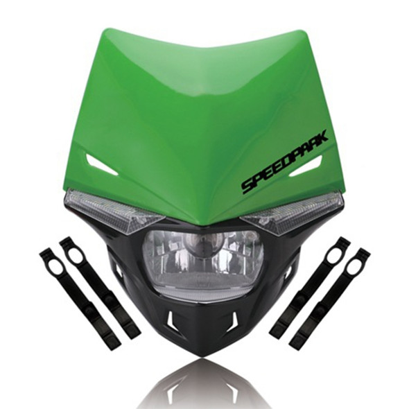 Speedpark Cross-country Motorcycle LED Headlight Headlamp Assembly for KTM(Green)