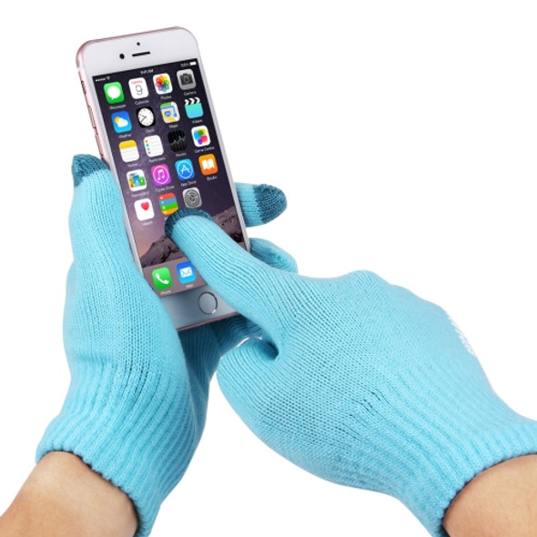 HAWEEL Three Fingers Touch Screen Gloves for Men, For iPhone, Galaxy, Huawei, Xiaomi, HTC, Sony, LG and other Touch Screen Devices(Blue)