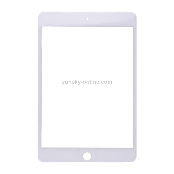 Front Screen Outer Glass Lens for iPad Mini 4 A1538 A1550 (White)