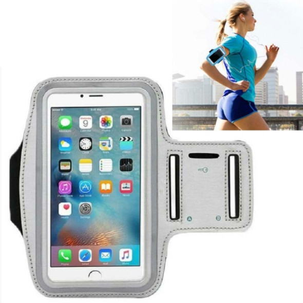 10 PCS Sports Outdoor Arm Bag Fitness with Touch Screen Mobile Phone Arm Bag, Size:Large(Gray)