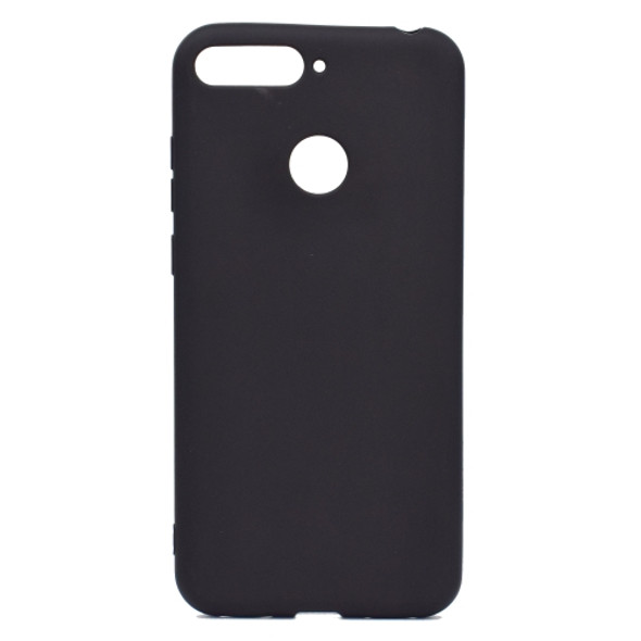 For Huawei Honor 7C Candy Color TPU Case(Black)
