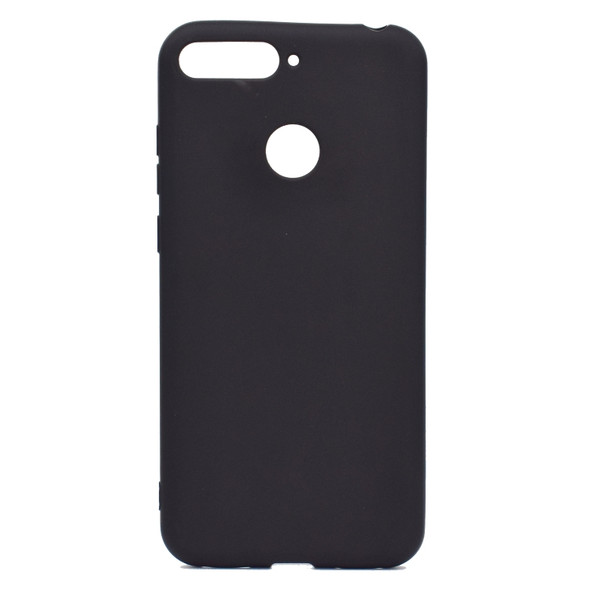 For Huawei Honor 7C Candy Color TPU Case(Black)