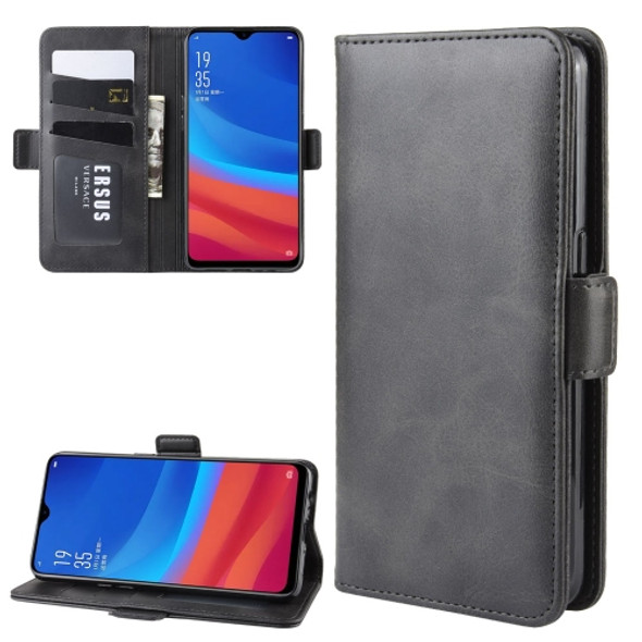 Wallet Stand Leather Cell Phone Case for OPPO AX5s / A5s?with Wallet & Holder & Card Slots(Black)