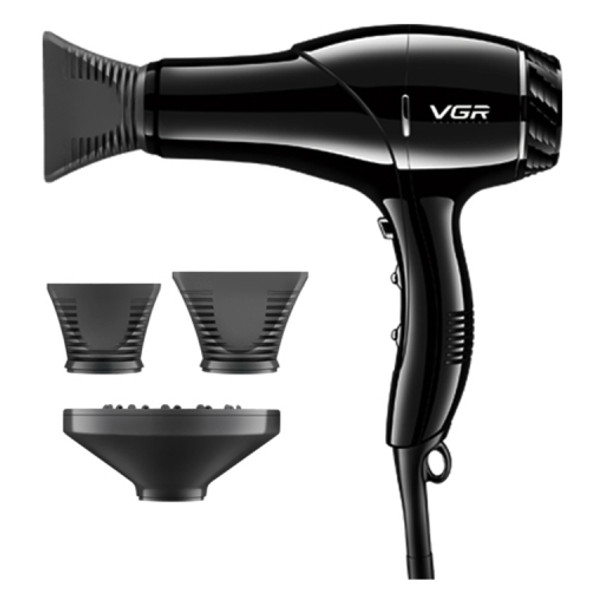 VGR V-409 2200W Negative Ion Hair Dryers with 3 Gear Adjustment, Plug Type: EU Plug (Black)