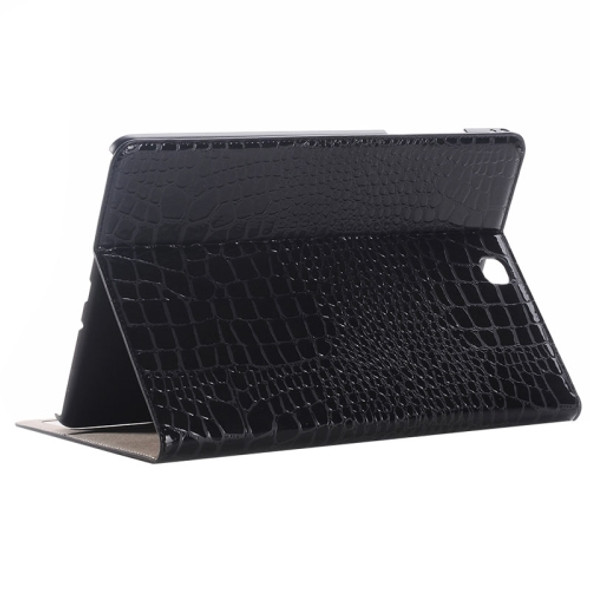 Crocodile Texture Horizontal Flip Leather Case with Holder & Card Slots & Wallet for Galaxy Tab A 9.7 / T550 / T555 / P550 /P555(Black)